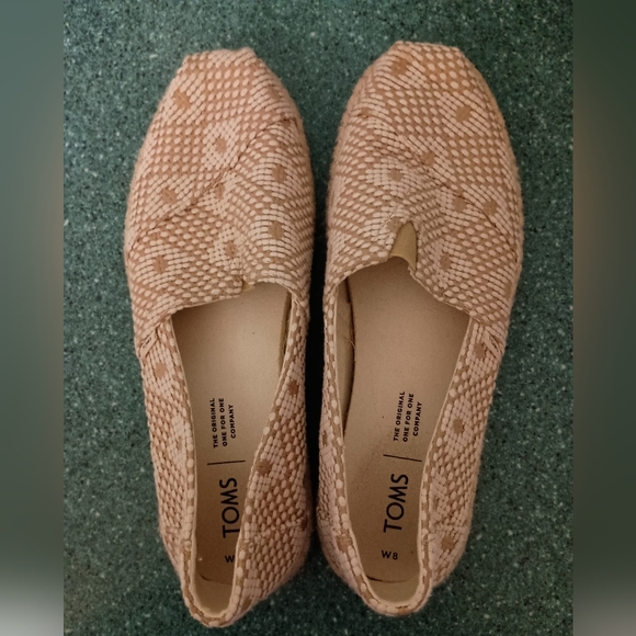 Toms woven flat espadrille sz 8 - Picture 1 of 6